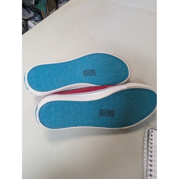 Blowfish Malibu Red Canvas Slip On Sneakers Shoes Womens Size 8 - Picture 6 of 12